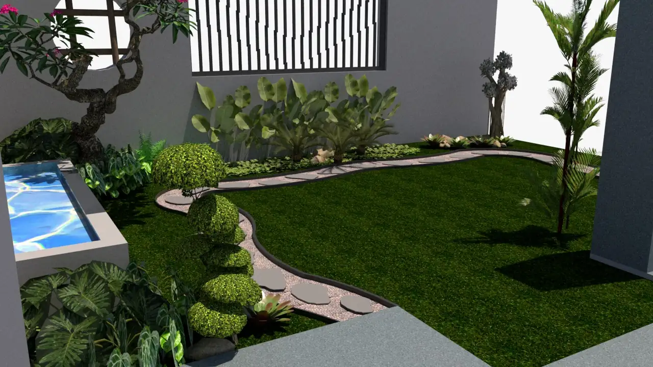 Hero - Gambar utama desain 3D landscape