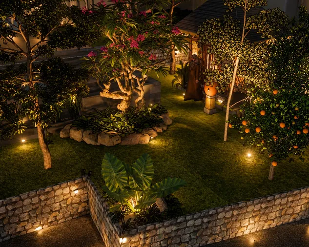 Desain Taman Villa — Konsep hijau elegan untuk area villa.